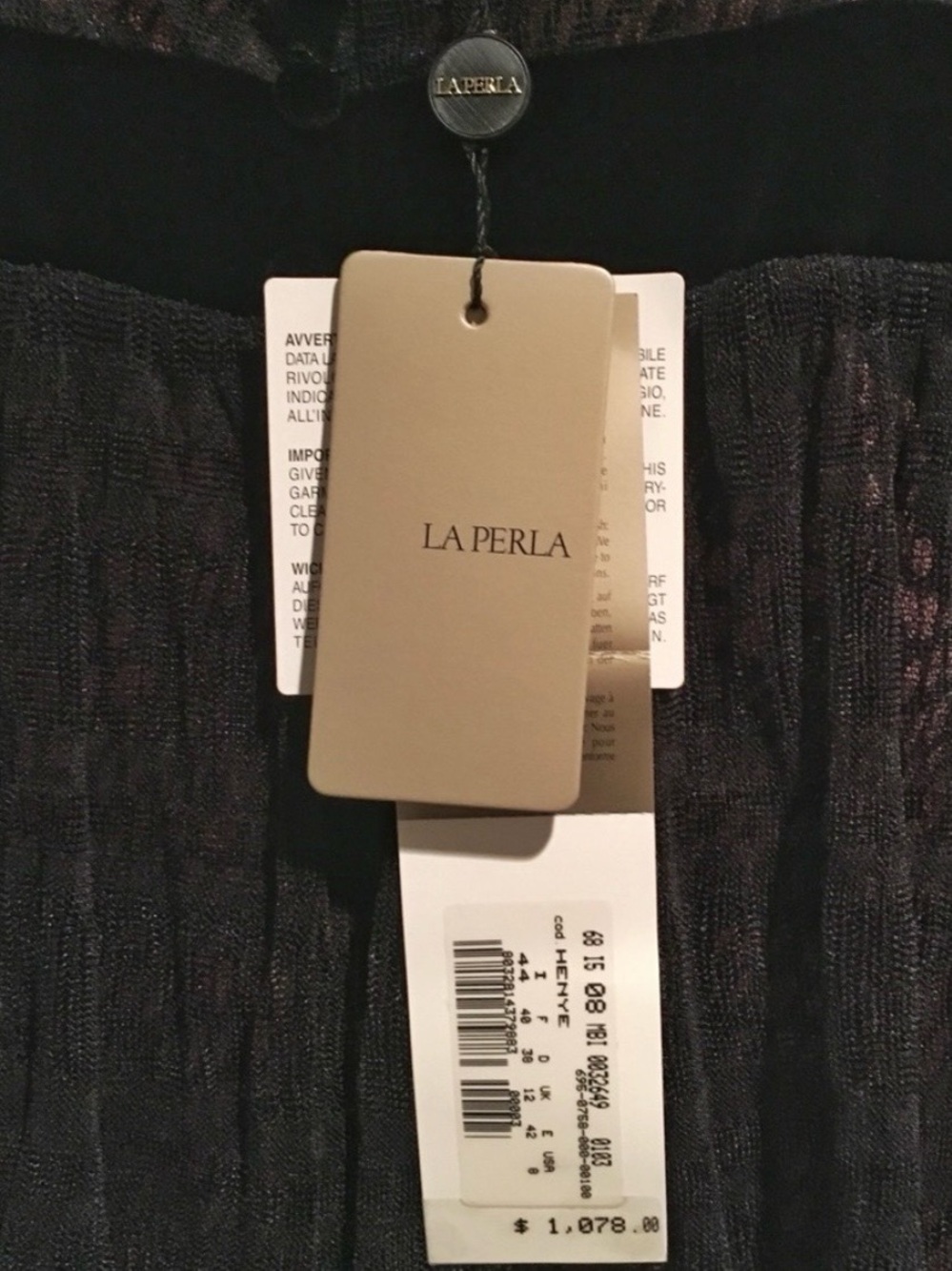 La Perla Tiered Lace Slip Dress Black Pink Silk Lingerie-Inspired Runway Gown 8 - Picture 4 of 16